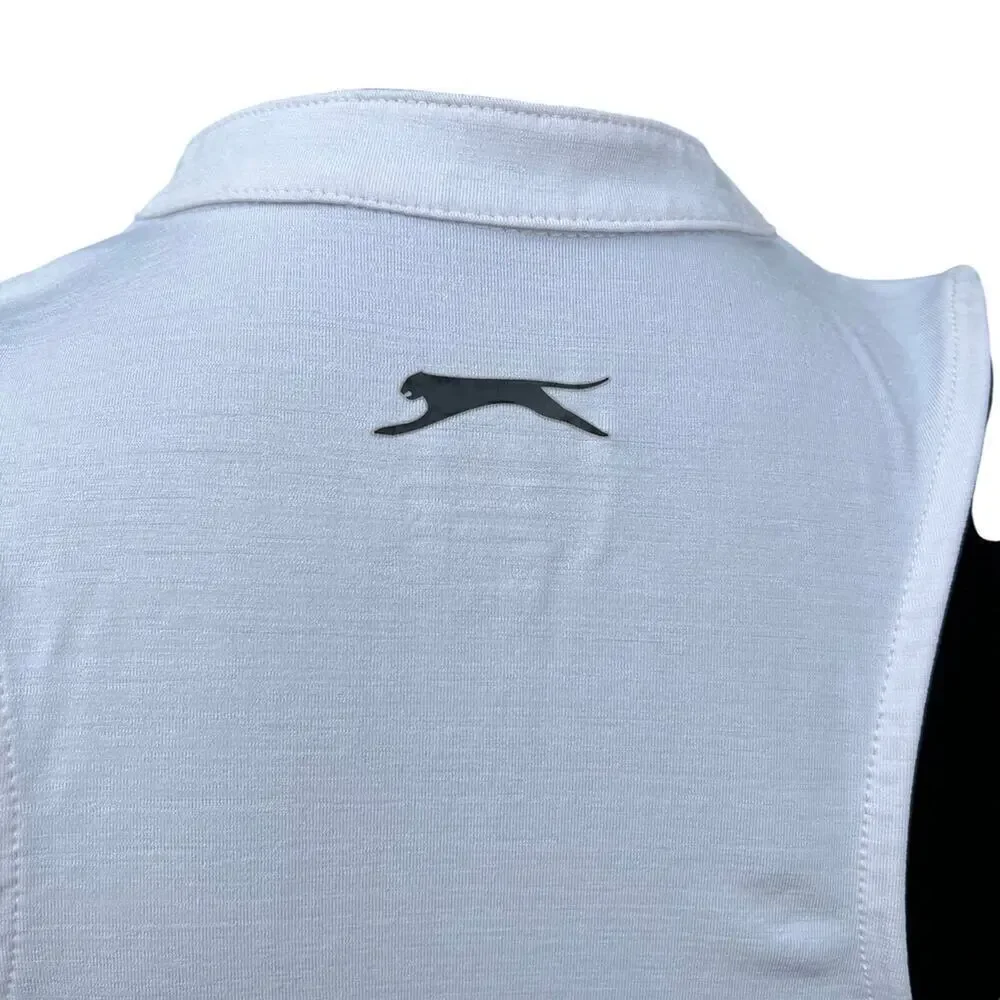 Slazenger Women’s XS Golf sleeveless 1/4 zip top, light gray